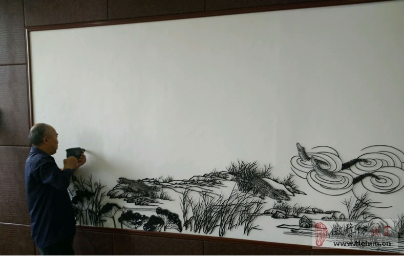 中国鳄鱼湖芜湖铁画4 中国鳄鱼湖芜湖铁画4