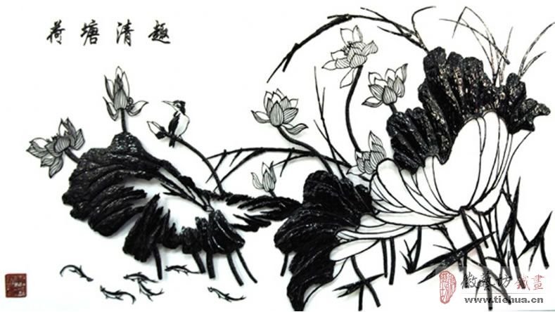 荷塘情趣铁画 一半是生活,一半是艺术7 荷塘情趣铁画 一半是生活,一半是艺术7