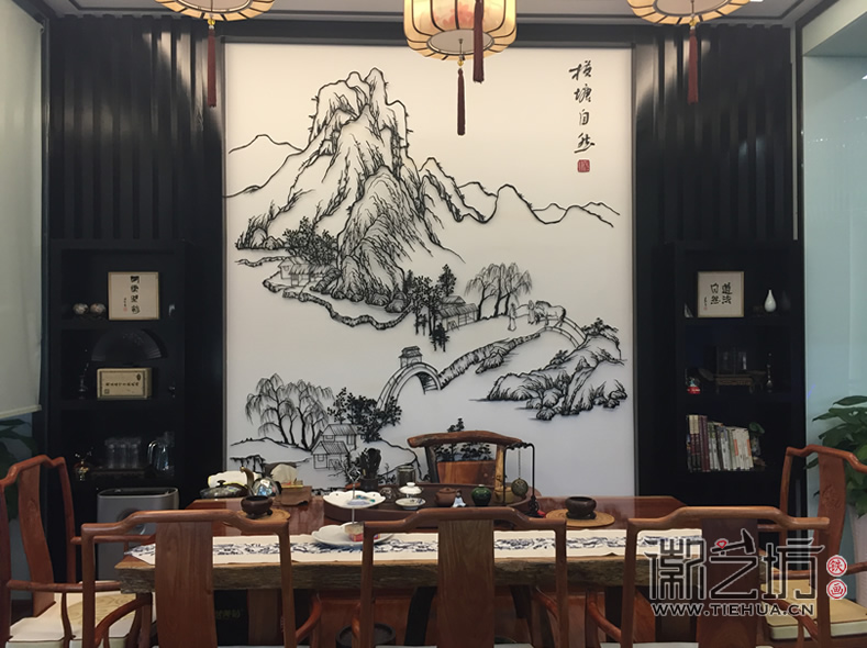自然美钻茶室壁画1 自然美钻茶室壁画1