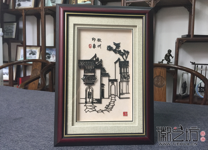 中式徽派铁画小品摆台 (6) 中式徽派铁画小品摆台 (6)