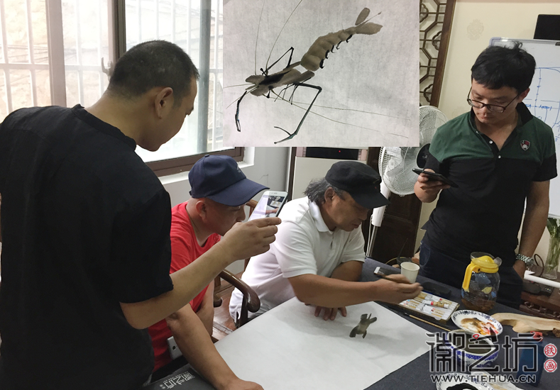 谢克谦老师给学员演示如何画虾 (1) 谢克谦老师给学员演示如何画虾 (1)