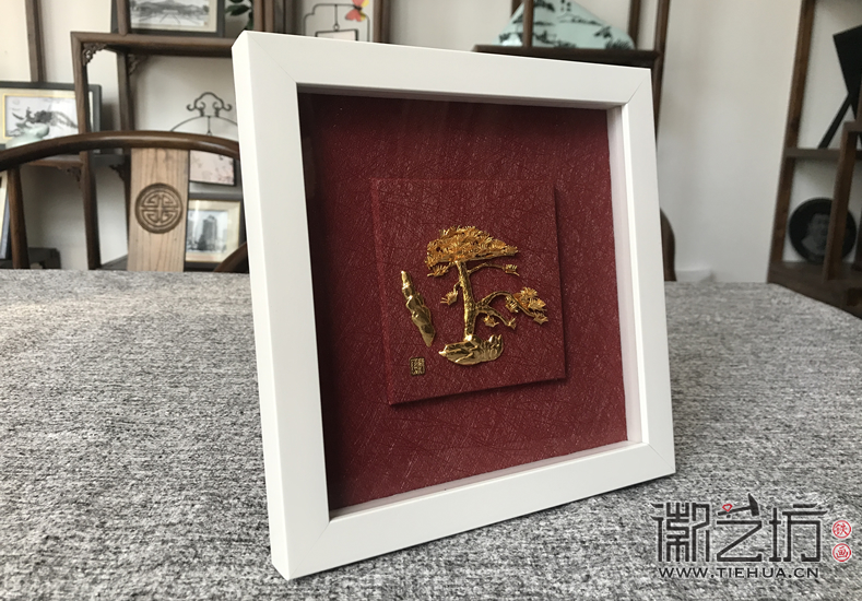 徽艺坊十月上新——拉丝红镀金实木框铁画 (6) 徽艺坊十月上新——拉丝红镀金实木框铁画 (6)