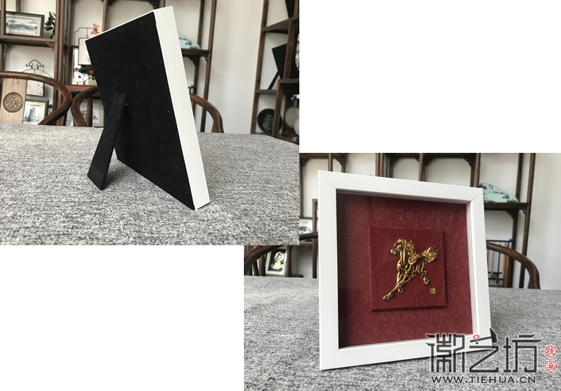 徽艺坊十月上新——拉丝红镀金实木框铁画 (2) 徽艺坊十月上新——拉丝红镀金实木框铁画 (2)