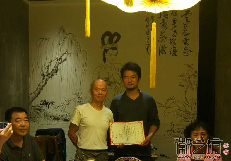 2017.9.21安徽师范大学美术学院讲师郭兵要拜铁画大师张家康为师 (11) 2017.9.21安徽师范大学美术学院讲师郭兵要拜铁画大师张家康为师 (11)