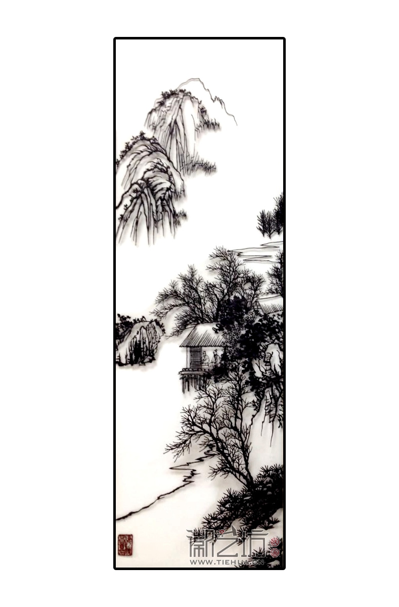 铁画老艺人颜昌贵作品1 铁画老艺人颜昌贵作品1