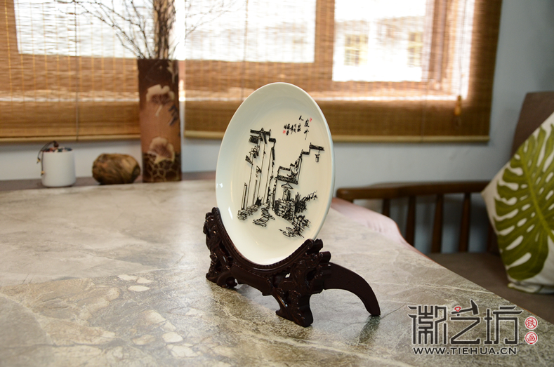 徽艺坊铁画-瓷盘系列 (3) 徽艺坊铁画-瓷盘系列 (3)