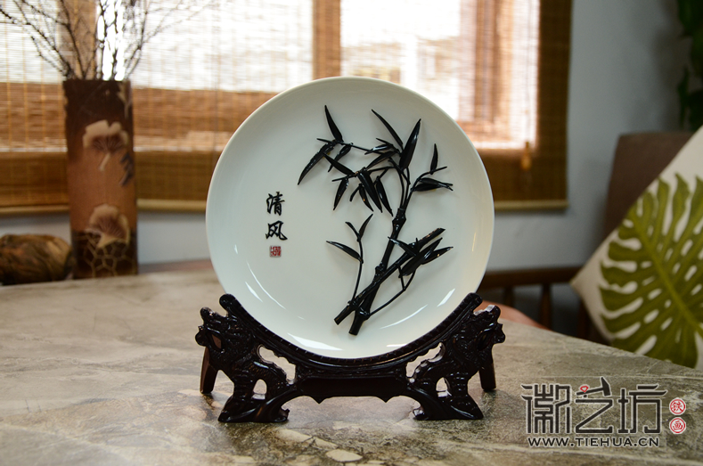 徽艺坊铁画-瓷盘系列 (5) 徽艺坊铁画-瓷盘系列 (5)