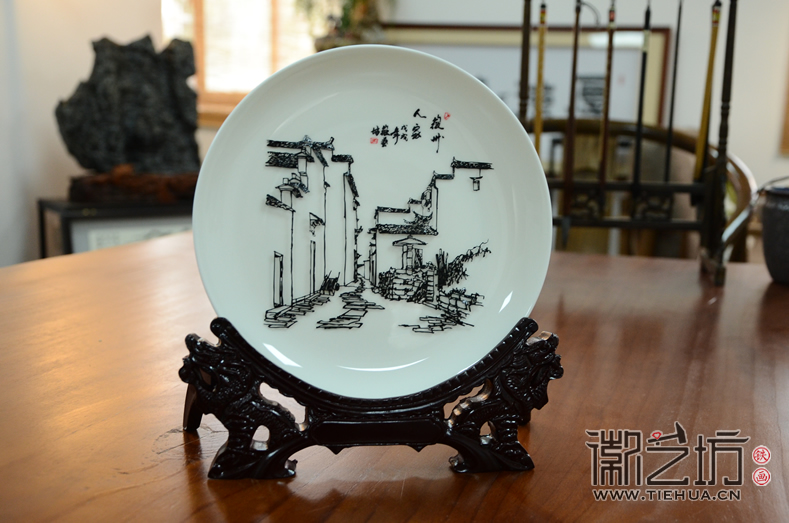 徽艺坊铁画-瓷盘系列 (2) 徽艺坊铁画-瓷盘系列 (2)