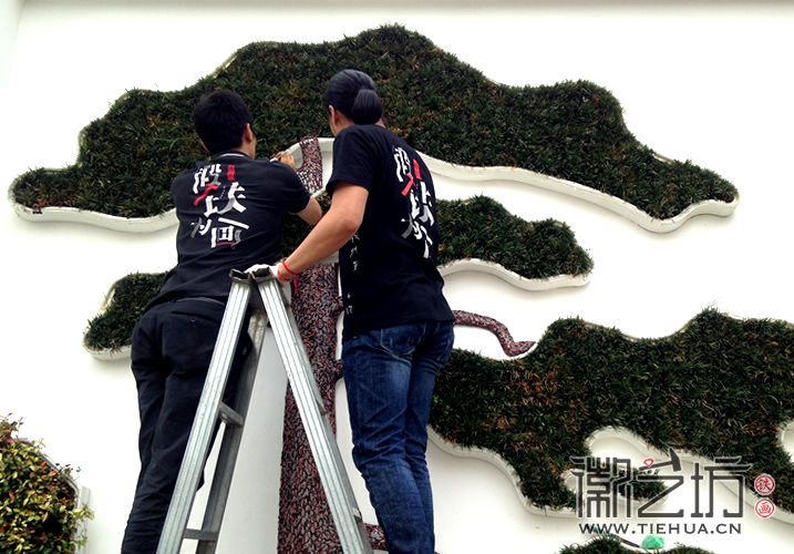 徽艺坊定制合肥明光路地铁站出口景观墙铁画 (2) 徽艺坊定制合肥明光路地铁站出口景观墙铁画 (2)