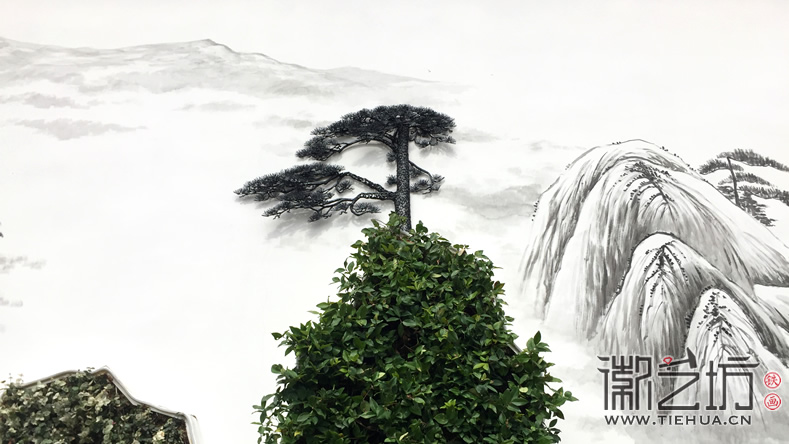 徽艺坊定制合肥明光路地铁站出口景观墙铁画 (12) 徽艺坊定制合肥明光路地铁站出口景观墙铁画 (12)